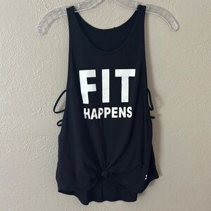 Women’s Underwear Armour Open Side Fitness Tank, Large, Black